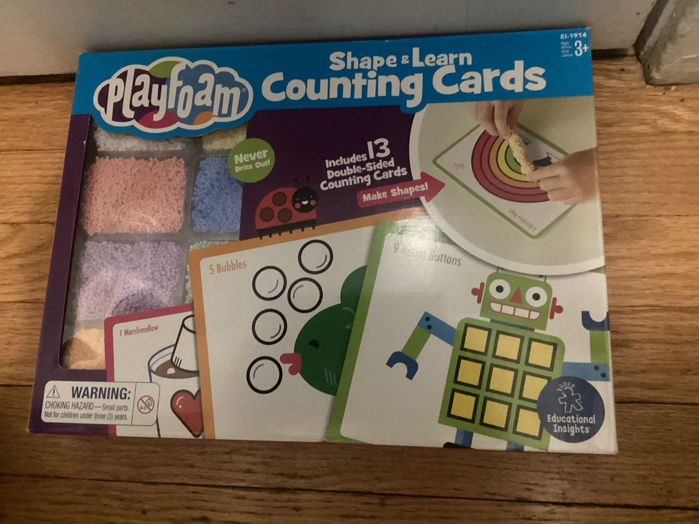 🏈 New Playfoam Shape & Learn Counting Cards