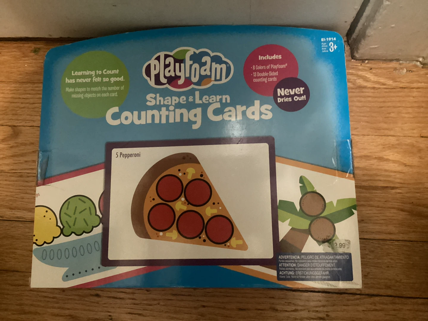 🏈 New Playfoam Shape & Learn Counting Cards - photo 2