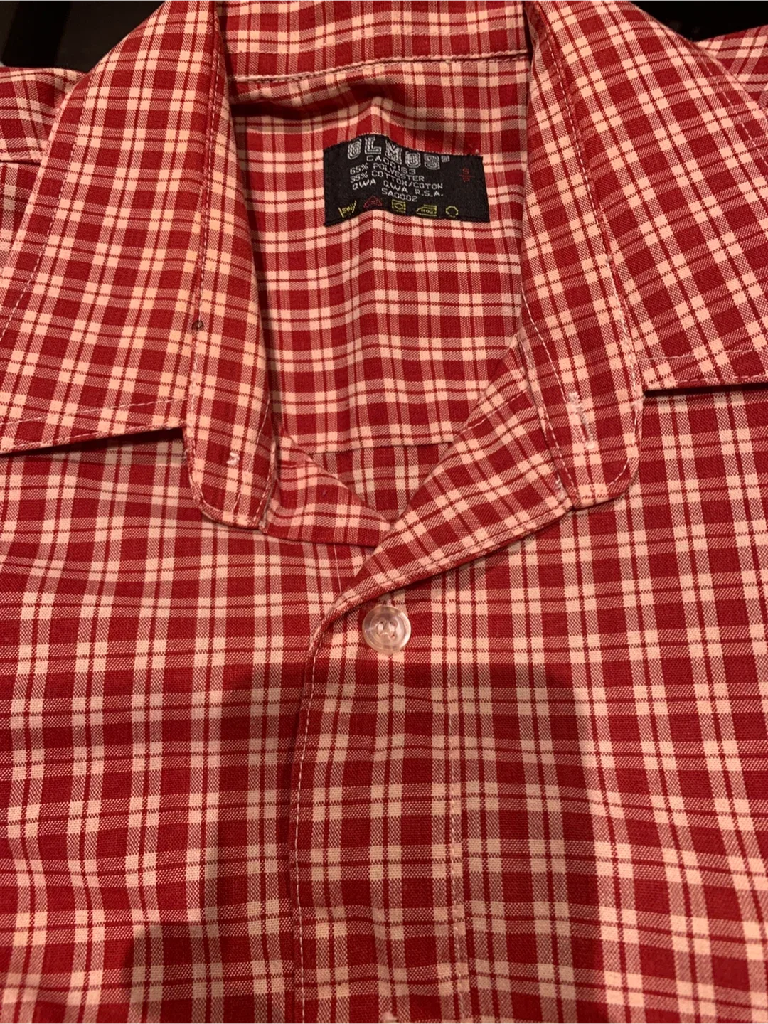 🏈 Ulmos Red Plaid Shirt