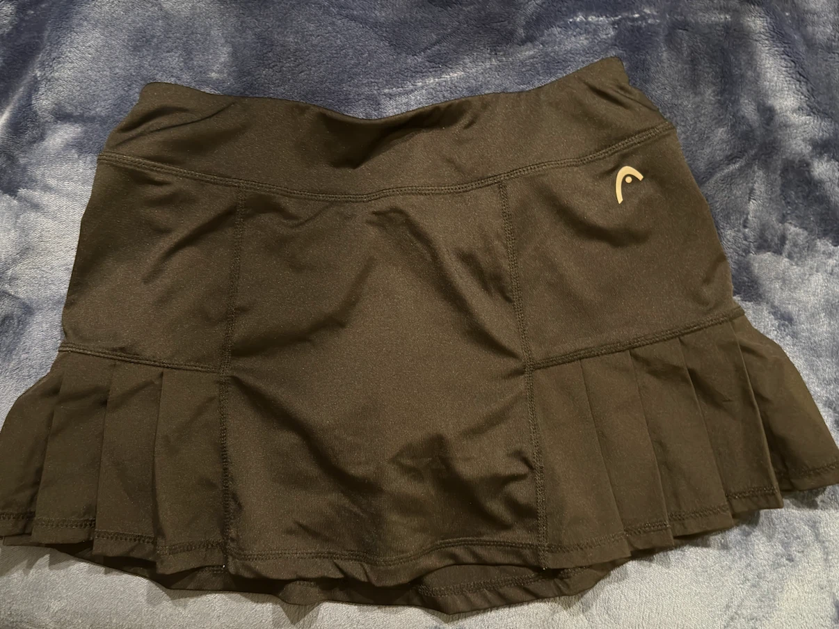 Head Black Tennis Skort / Skirt with Built-In Shorts (Size XS)