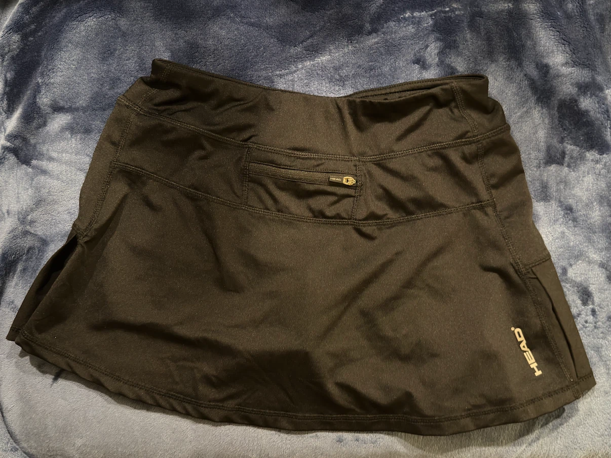 Head Black Tennis Skort / Skirt with Built-In Shorts (Size XS) - photo 2