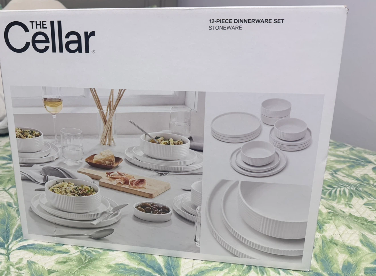 The Cellar Aaden Texture 12-Piece Dinnerware Set