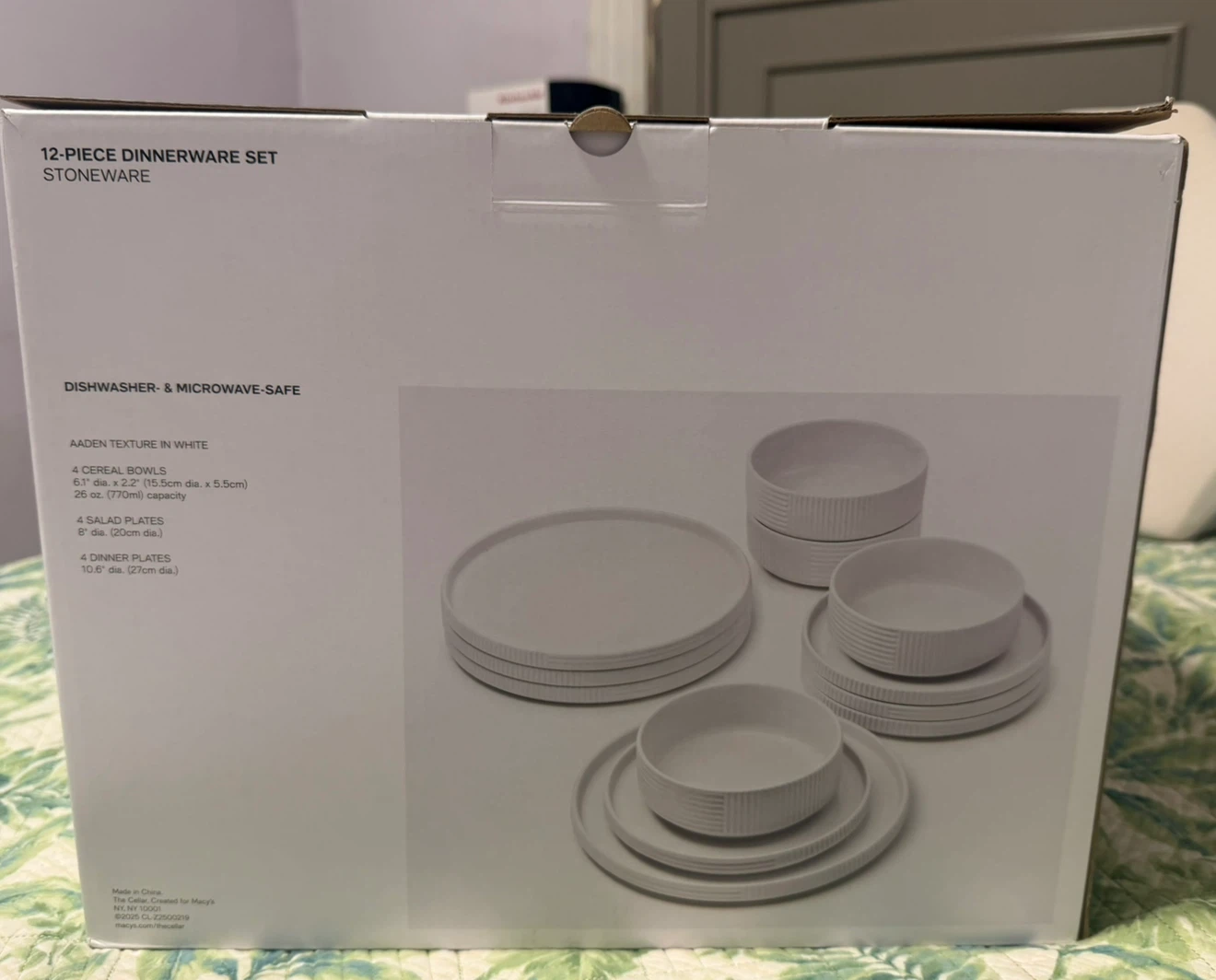 The Cellar Aaden Texture 12-Piece Dinnerware Set - photo 2