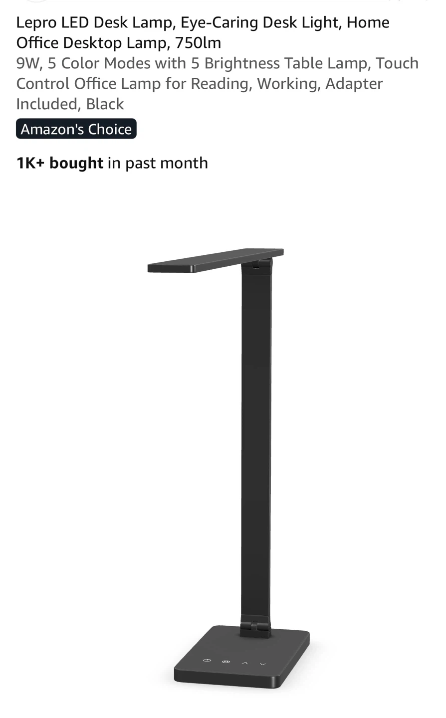 Lepro Dimmable LED Desk Lamp - photo 4