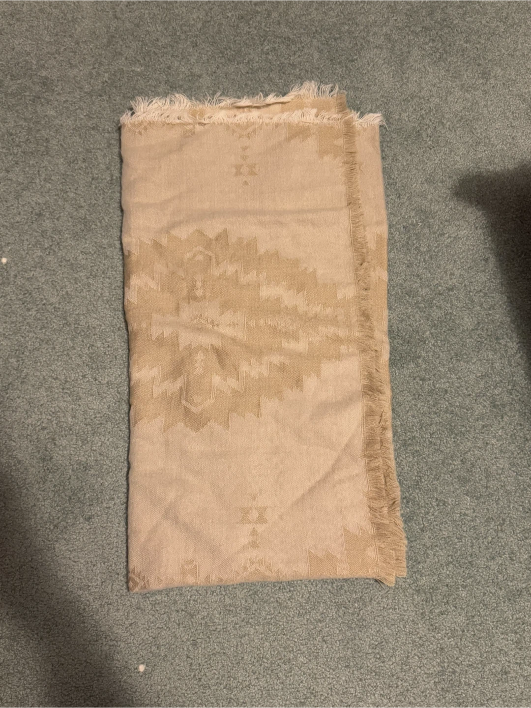 Beige Blanket Scarf