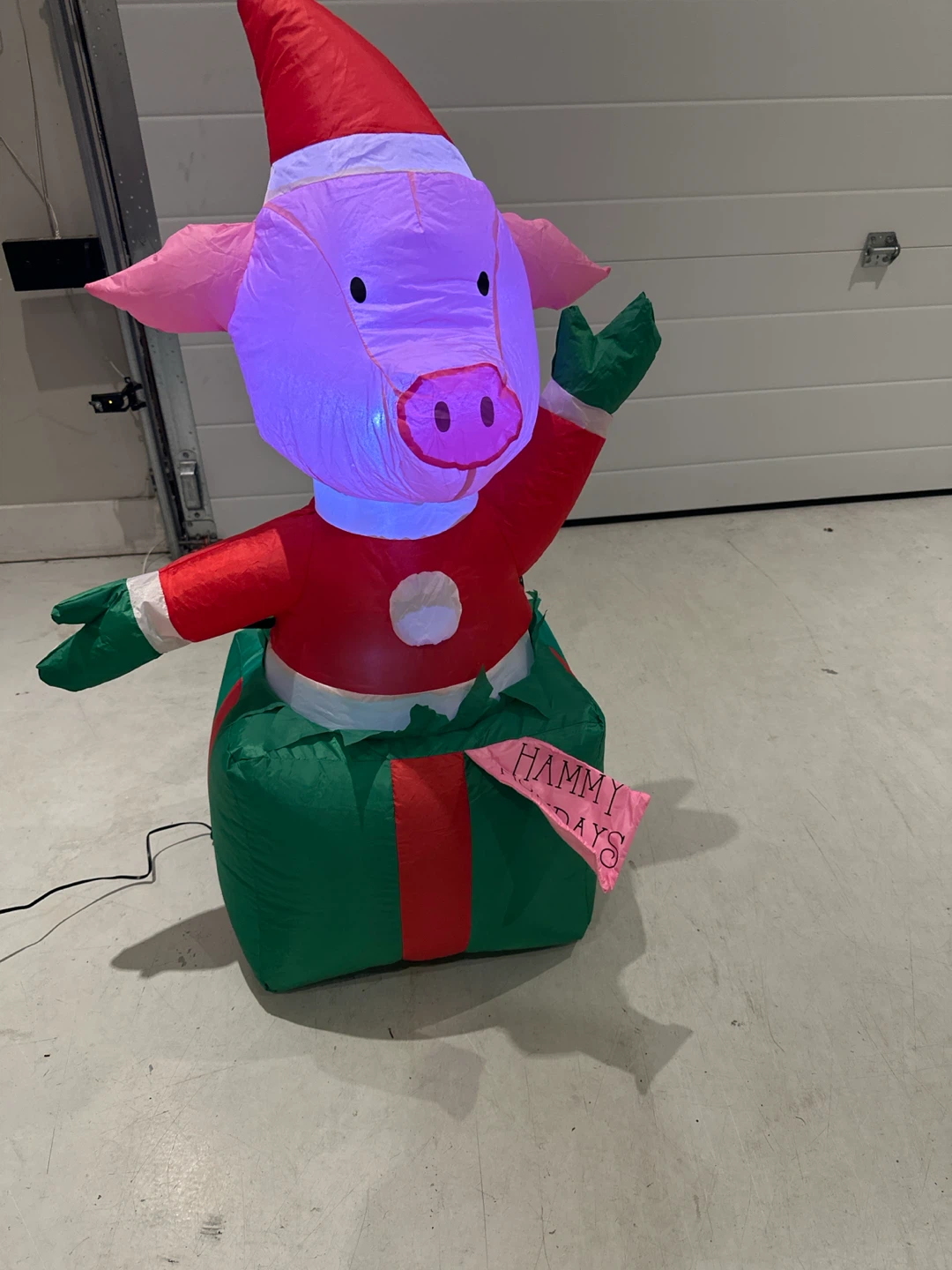 Airblown Inflatable Pig Christmas Decoration
