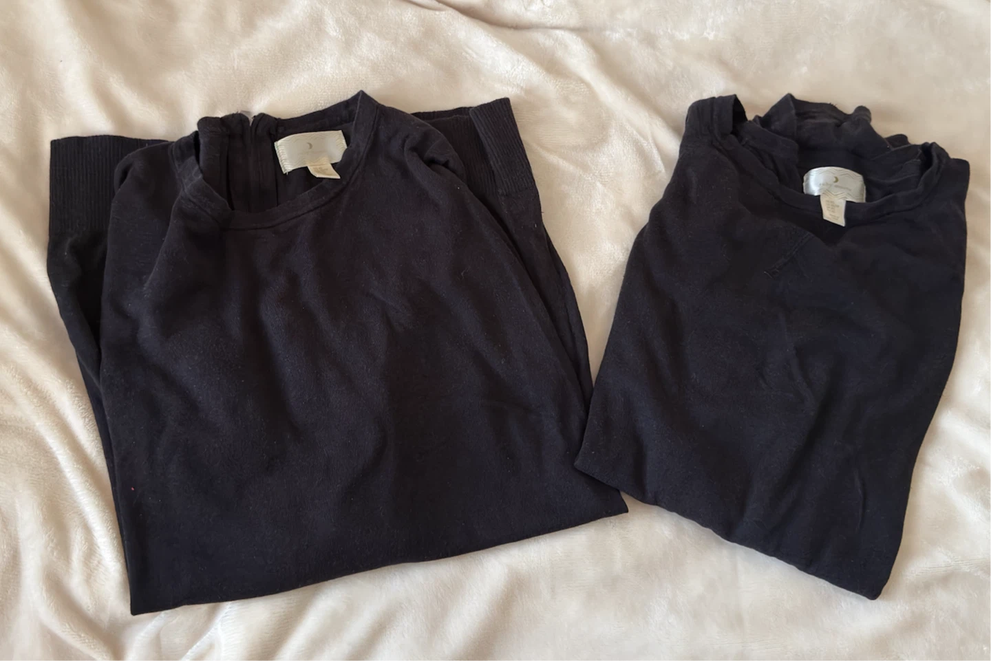 Women’s Black Long-Sleeve Tunics (Size XS)