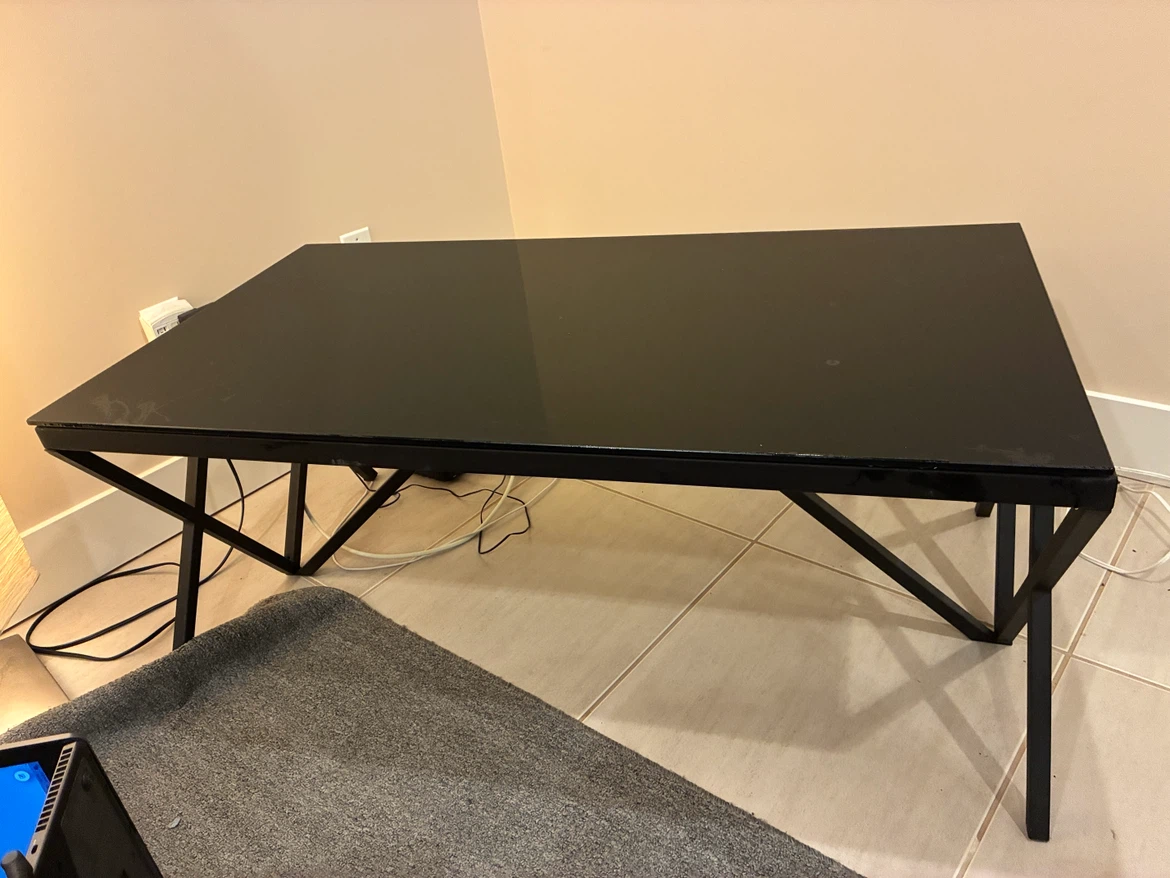 Black Glass Coffee Table - photo 3