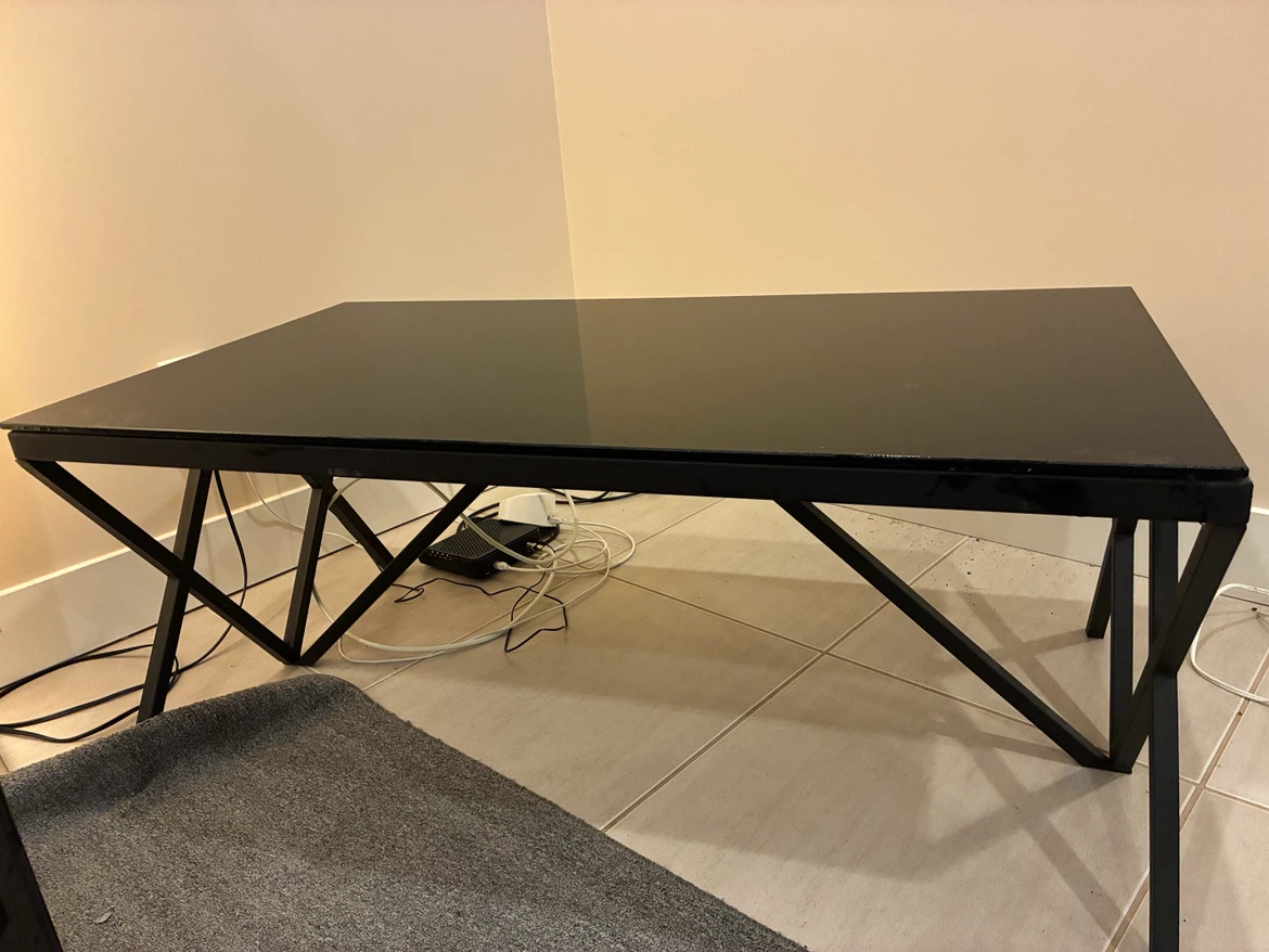 Black Glass Coffee Table - photo 4