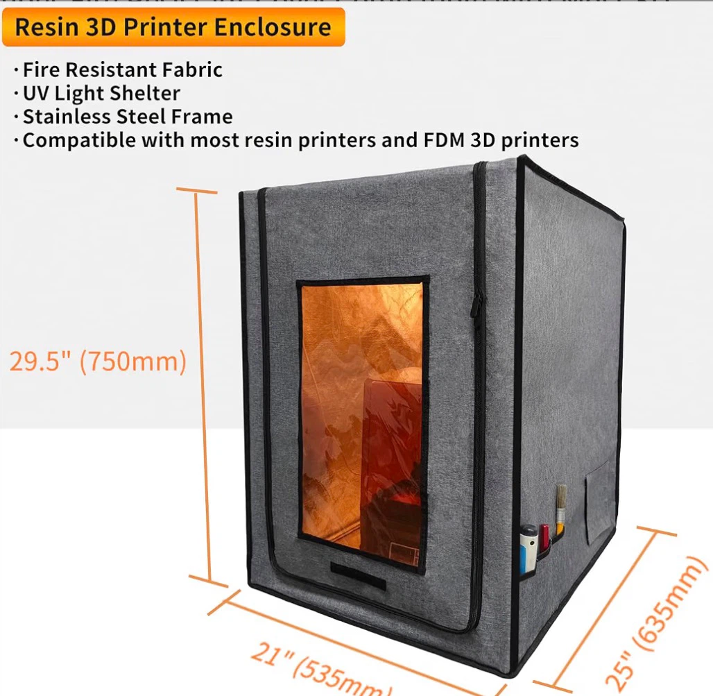 3D Enclosure with heating mat 30x25x21