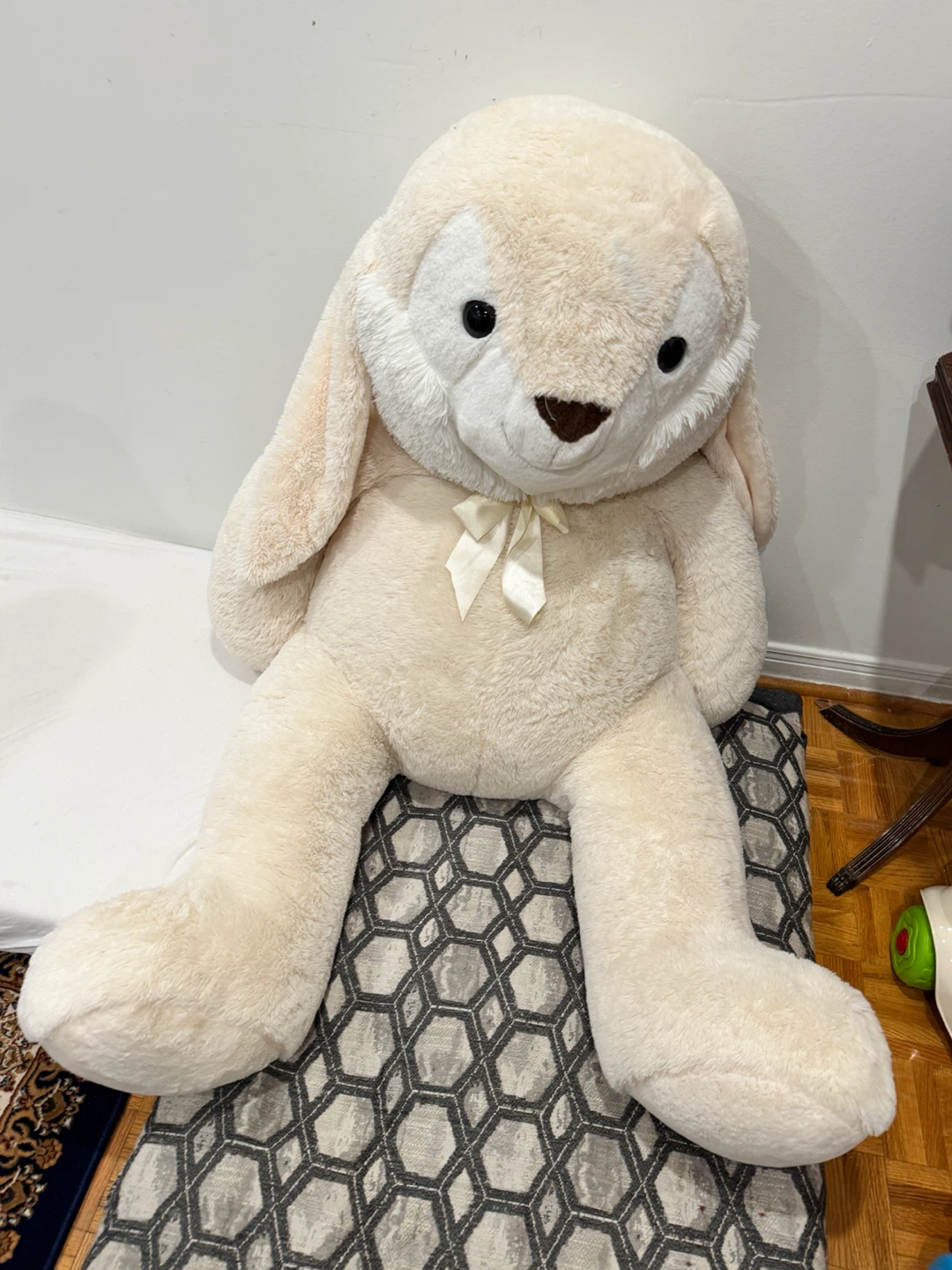 Large Cream Coloured Plush Bunny - photo 5
