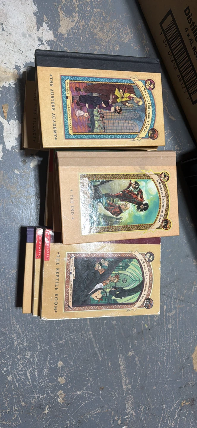 3 A Series of Unfortunate Events books