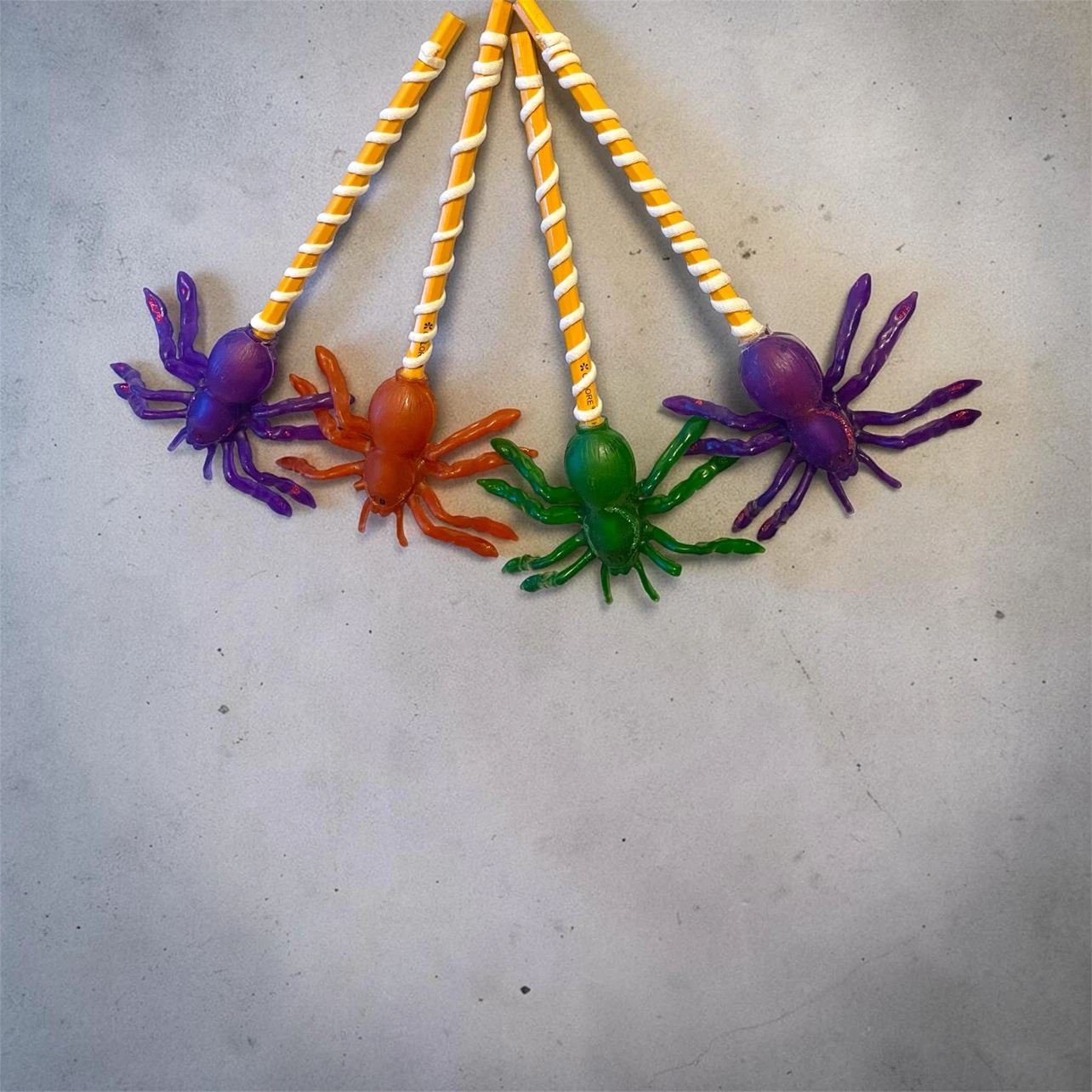 Halloween Skeleton Hand Candelabra and Spider Pencils - photo 2