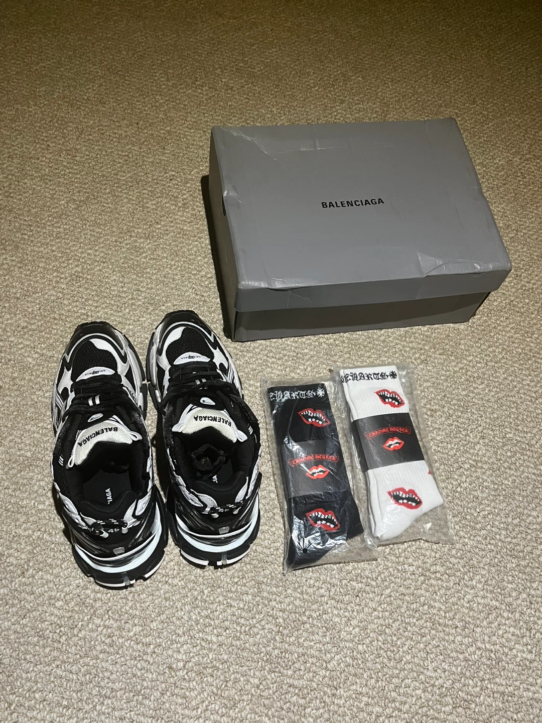 Balenciaga Sneakers with Chrome Hearts Socks - photo 3