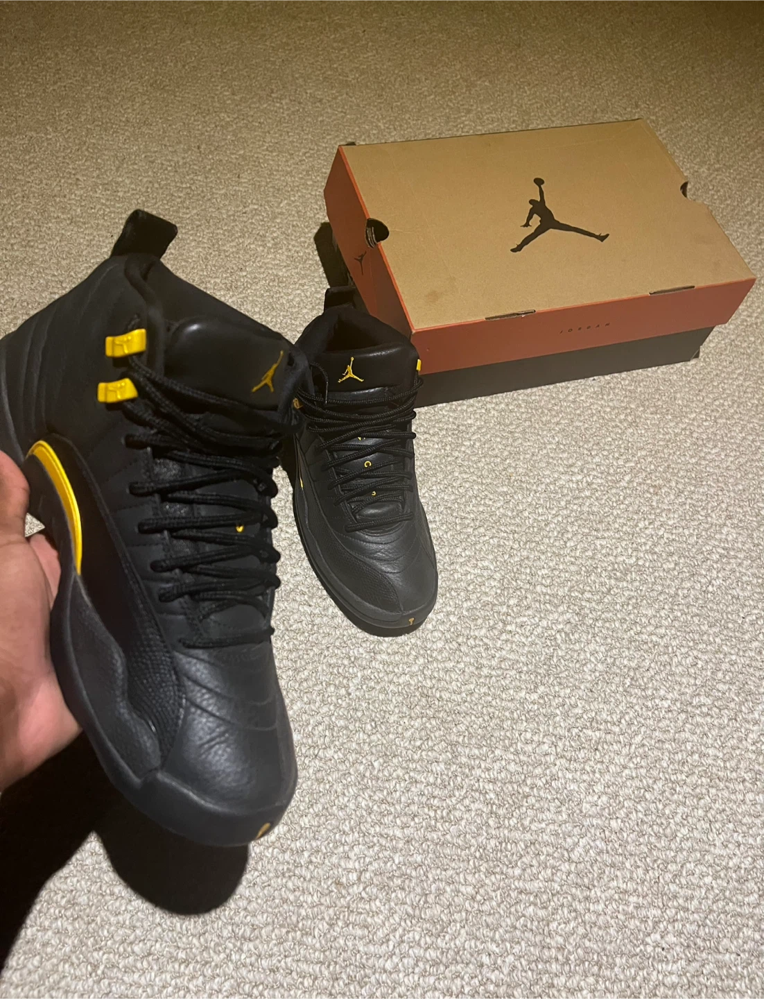 Jordan 12 Retro Black Yellow