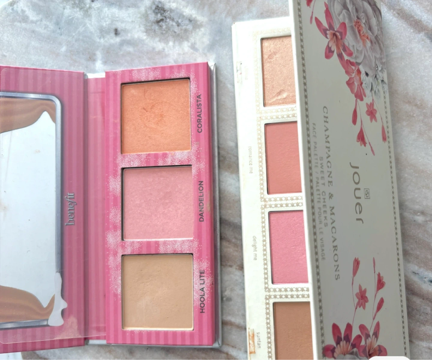 Benefit and Jouer Face Palettes