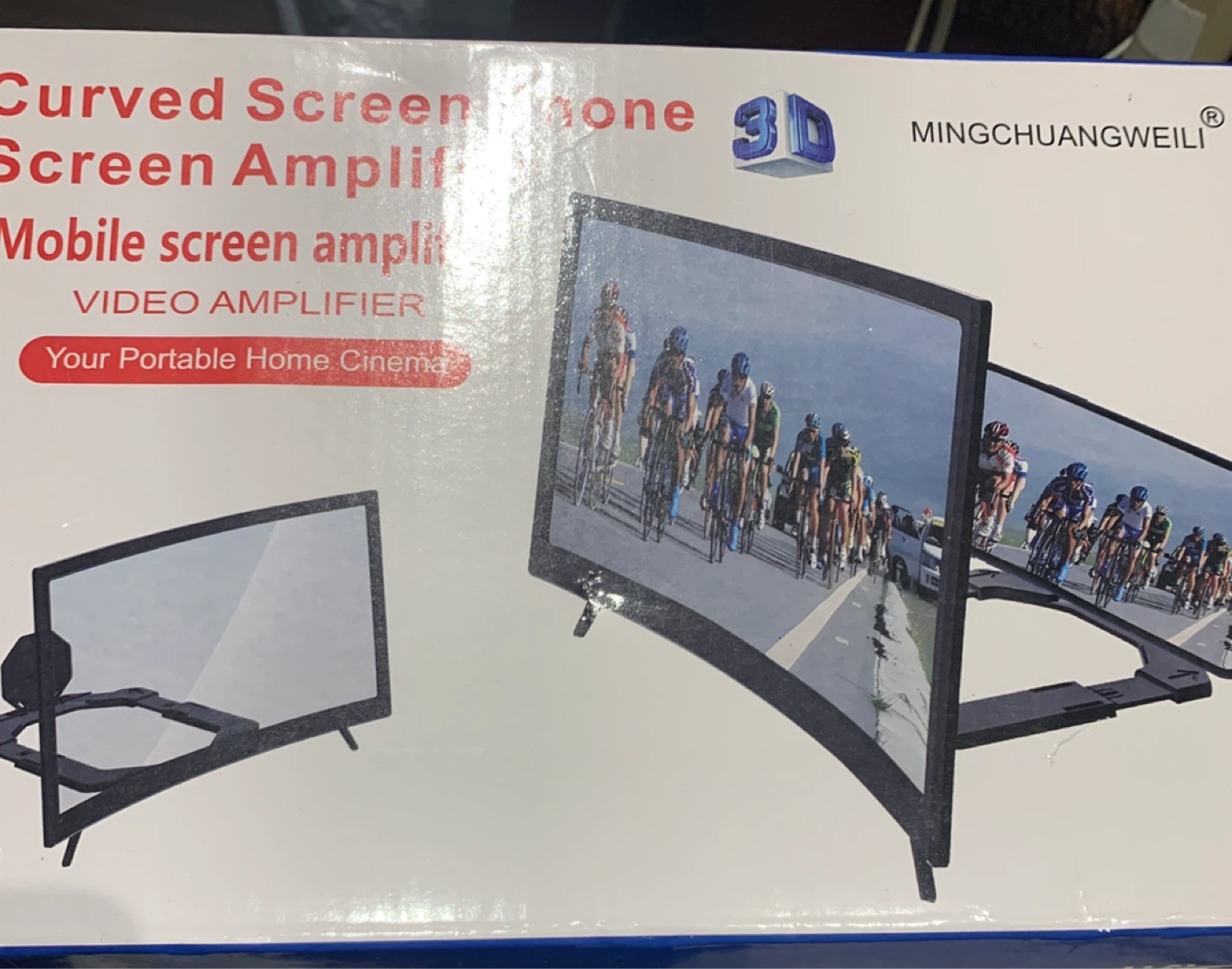 🏈 MINGCHUANGWEILI Curved Screen Phone Amplifier - photo 2