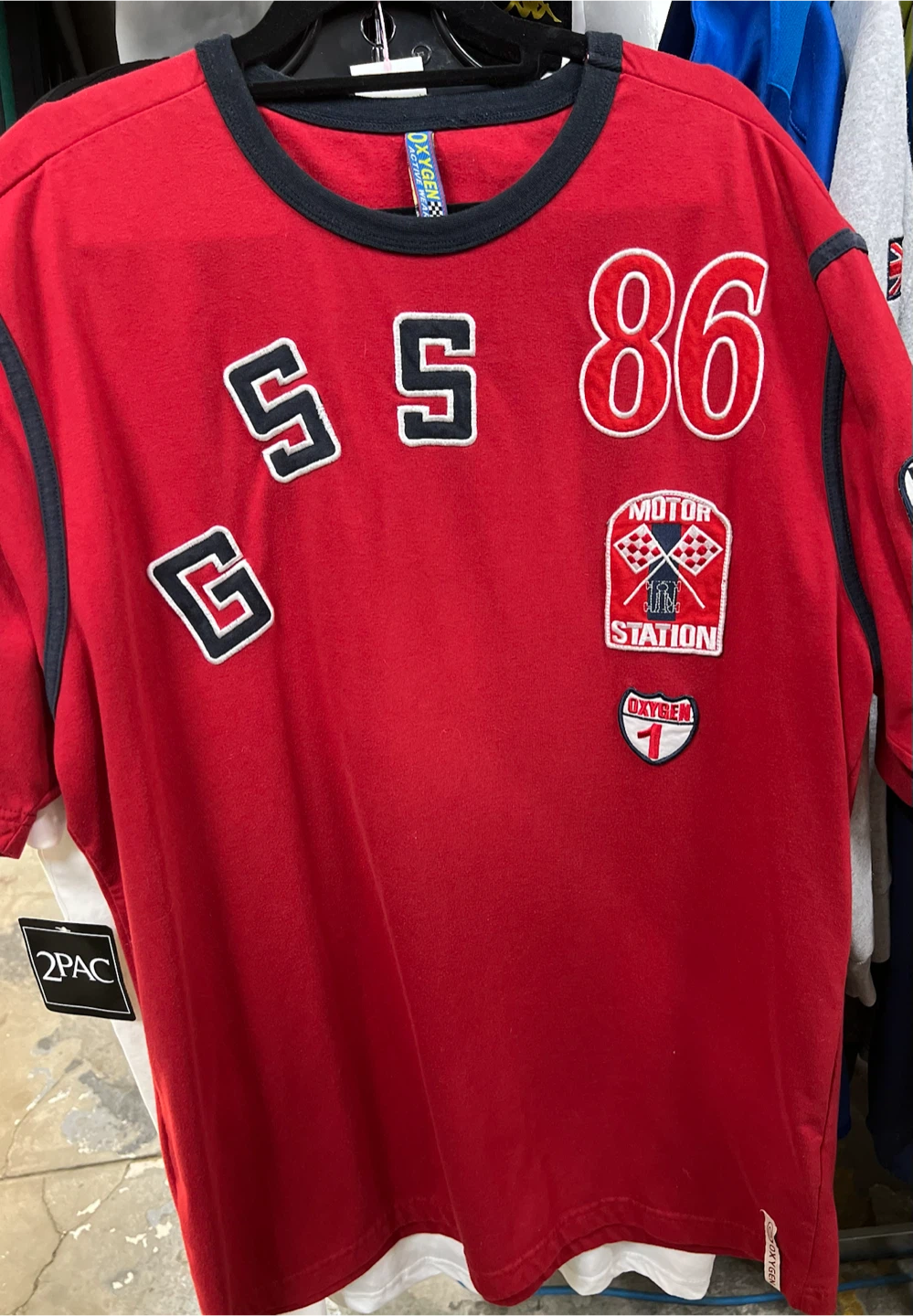 🏈 Oxygen Active Wear T-Shirt Red