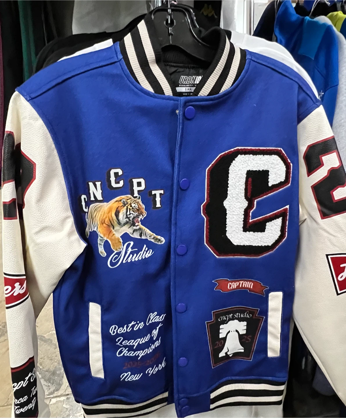 🏈 Varsity Jacket Blue/White