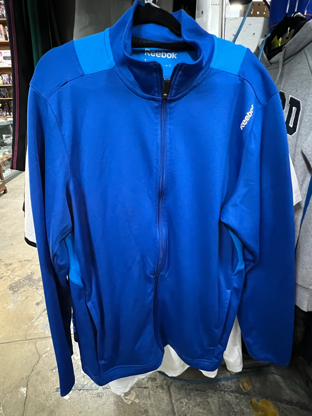 🏈 Reebok Blue Zip-Up Jacket