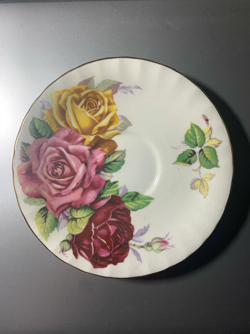 Aynsley Bone China Floral Saucer - photo 2