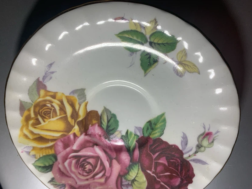 Aynsley Bone China Floral Saucer - photo 3
