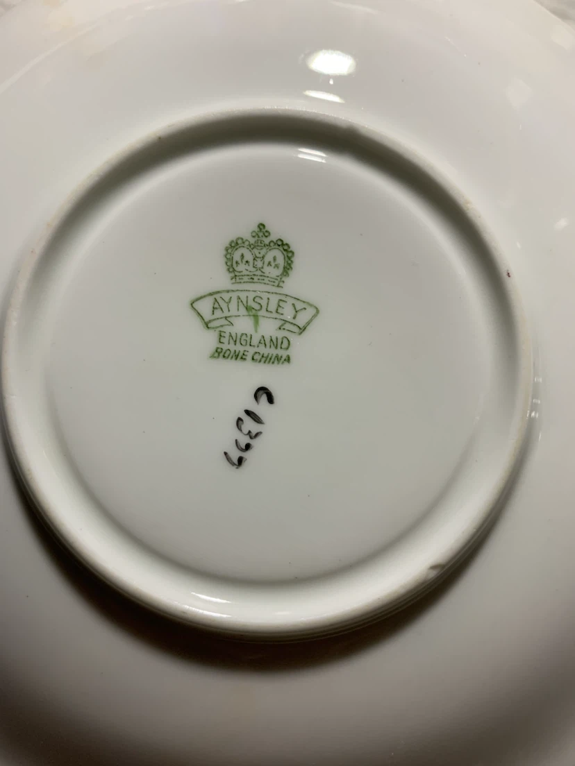 Aynsley Bone China Floral Saucer - photo 5