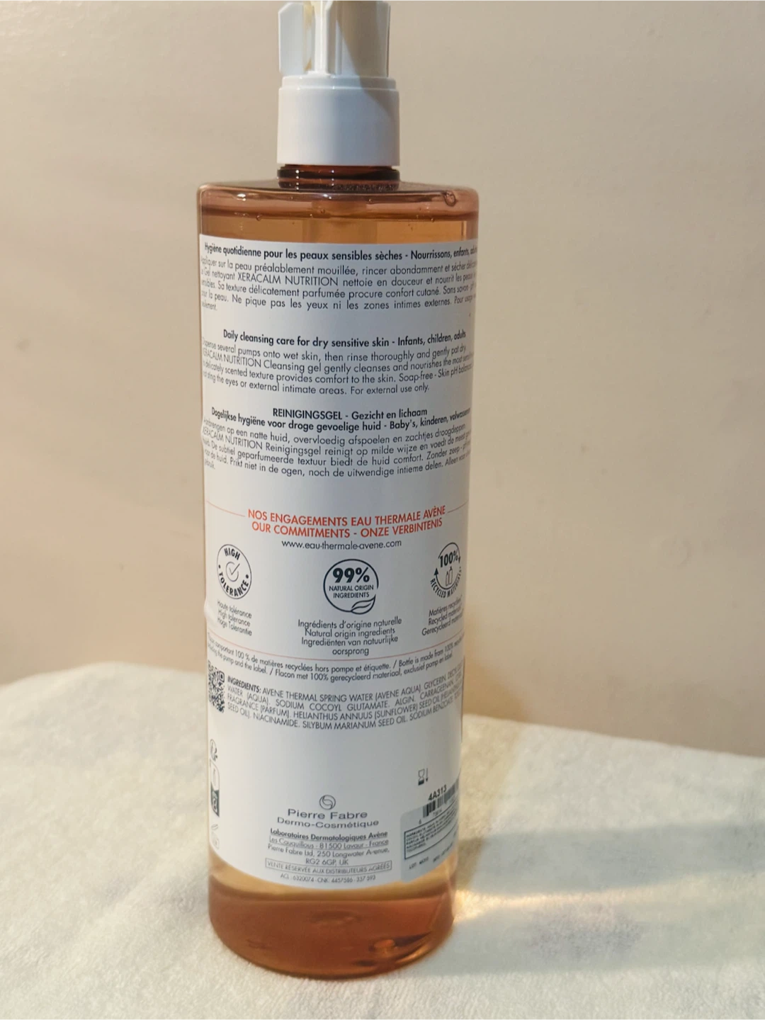 Avene XeraCalm Nutrition Cleansing Gel 750ml - photo 2