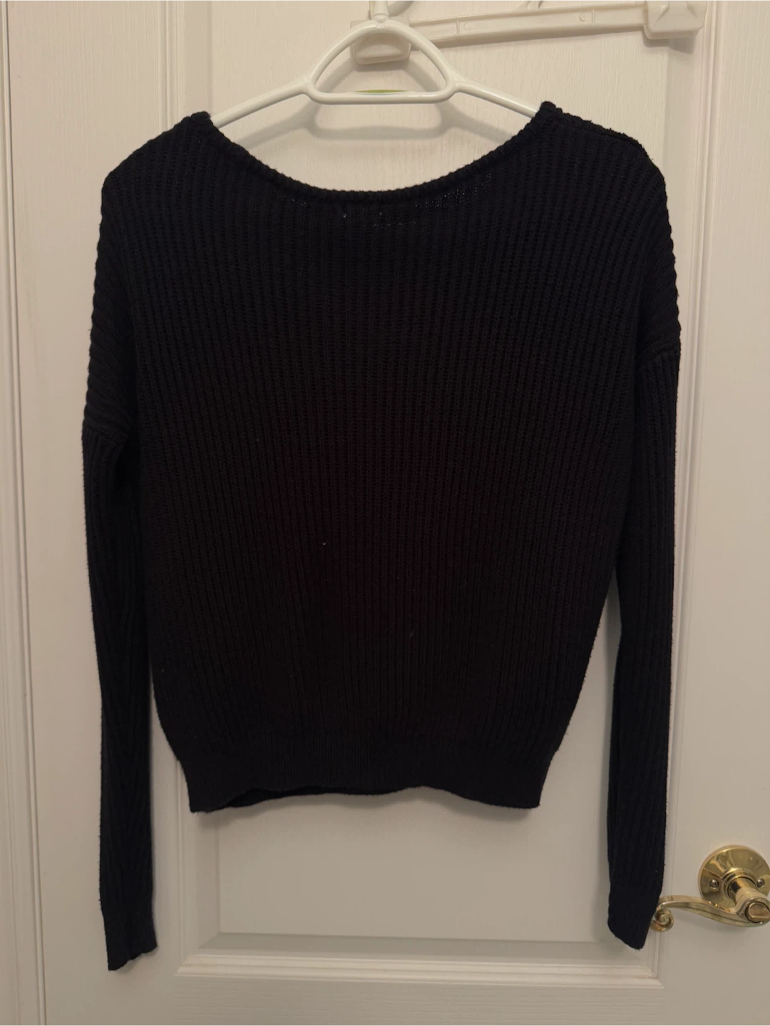 Garage Black Ribbed Knit Sweater - XS/S - photo 2
