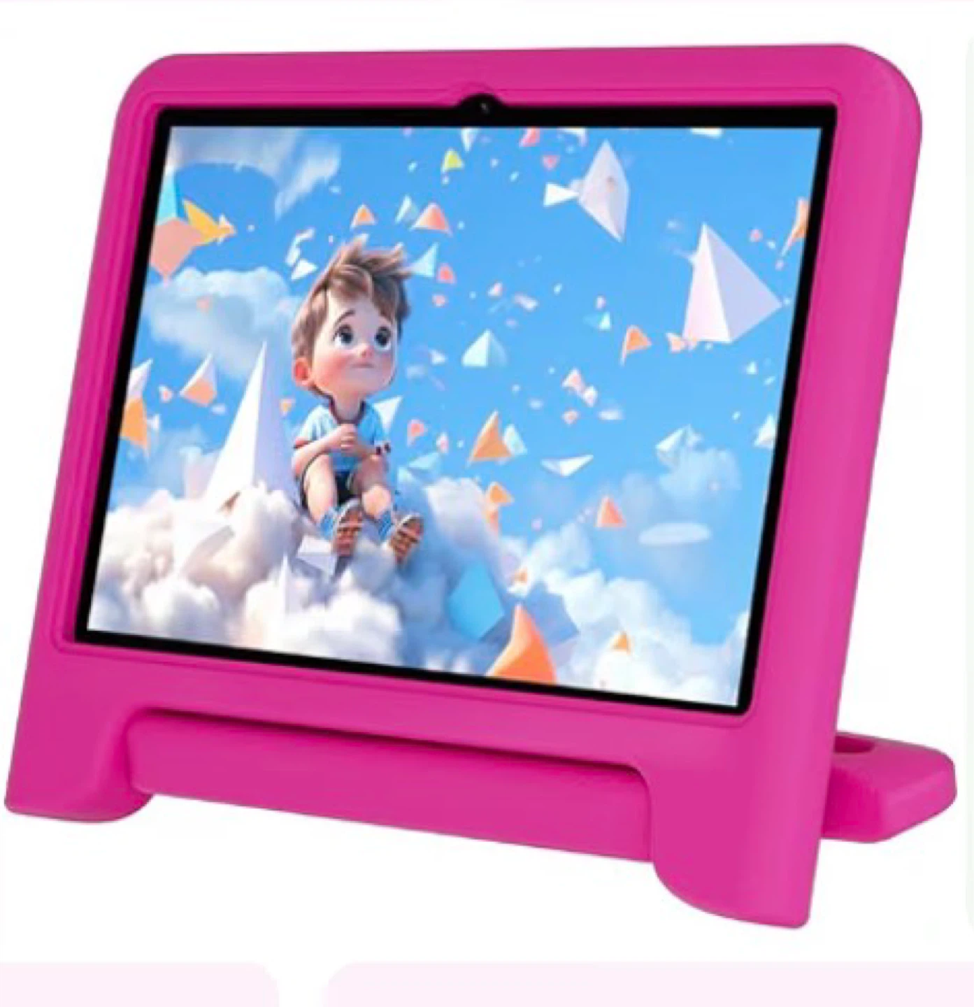 🏈 Pink Kids Tablet with Protective Stand Case