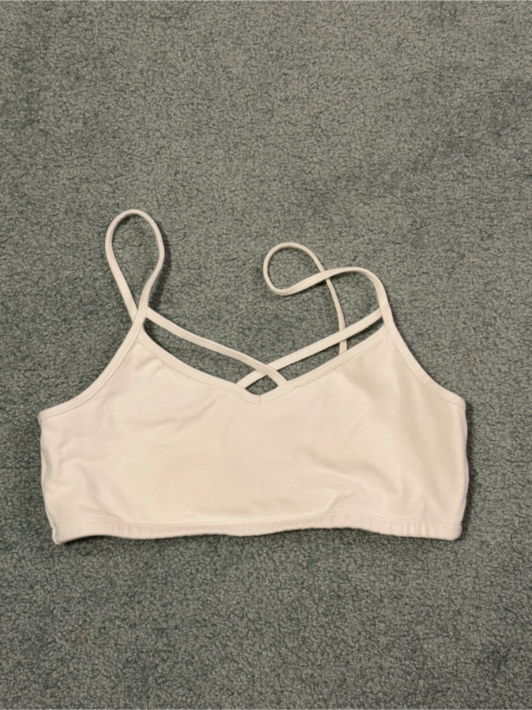 Abercrombie & Fitch White Bralette - S