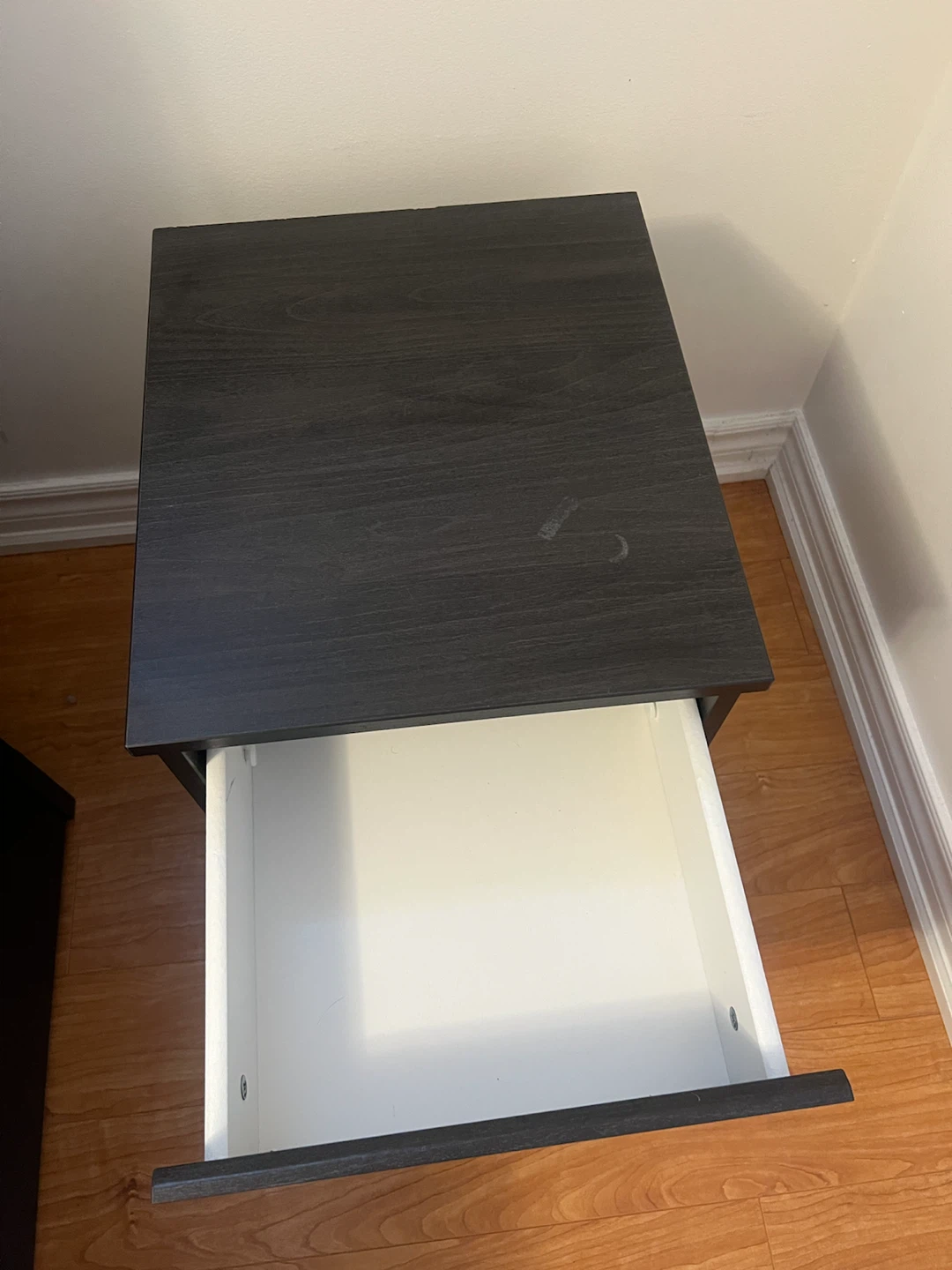 Dark Brown 2-Drawer Bedside Table - photo 3