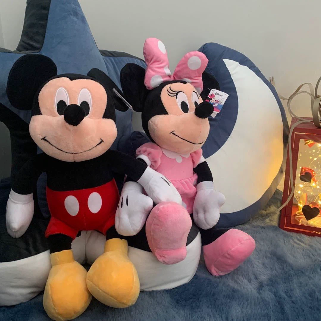 Disney Mickey and Minnie Mouse plush set with Tags