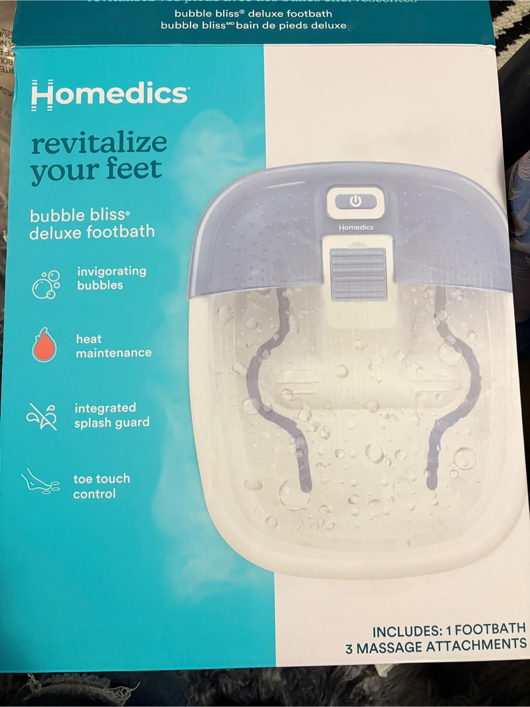 Homedics Bubble Bliss Deluxe Footbath