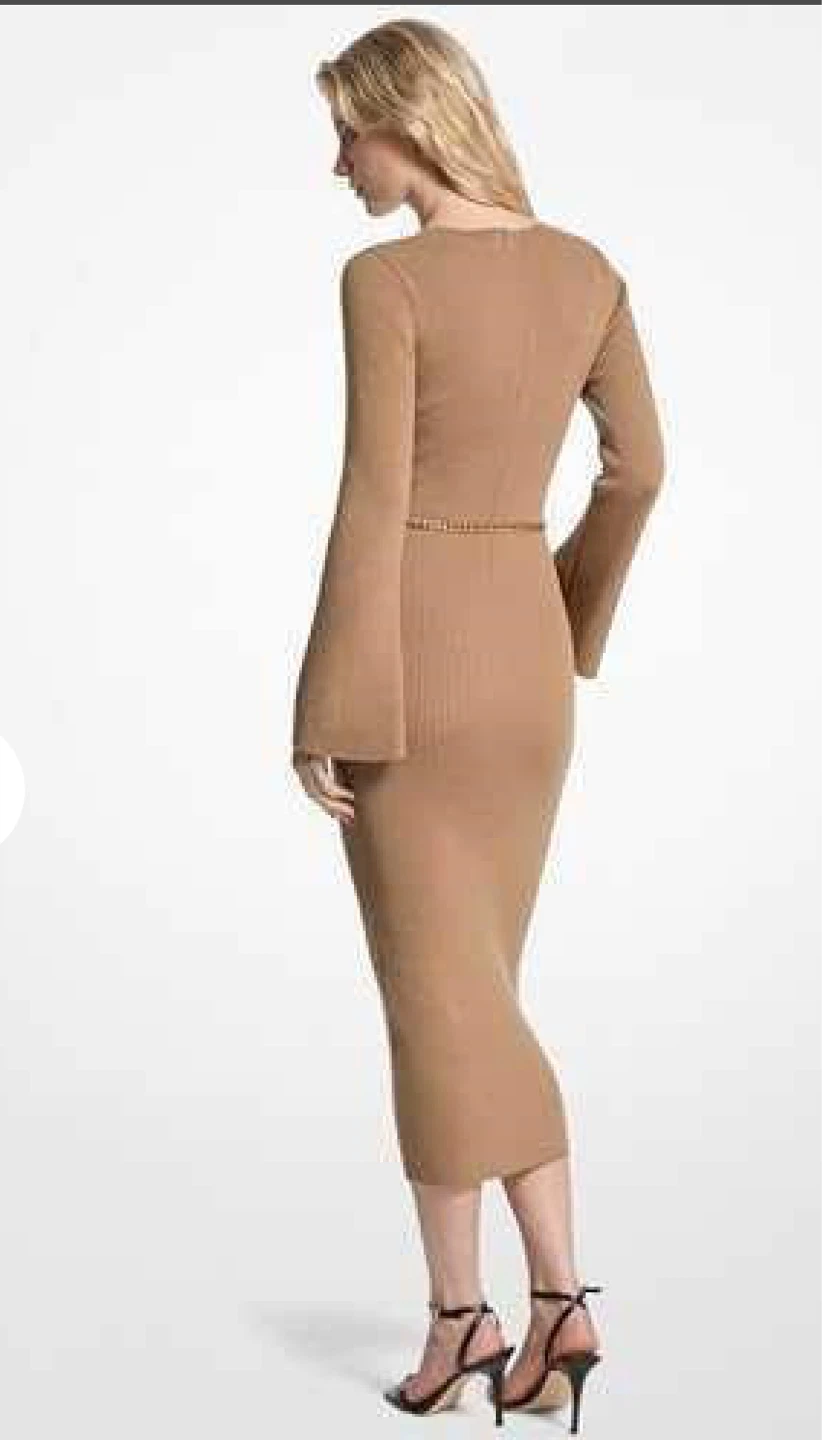Michael Kors Womens Bell Sleeve Merino Wool Dress - photo 3