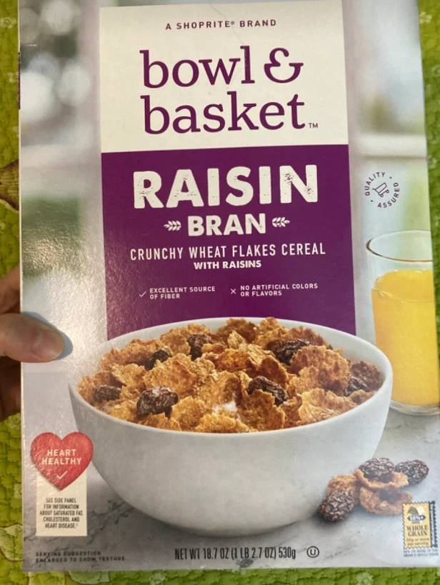 Bowl & Basket Raisin Bran Cereal 18.7 oz🏈
