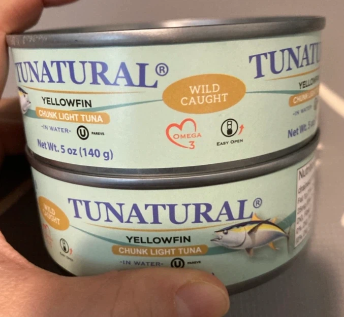 2 Tunatural Yellowfin Chunk Light Tuna Cans🏈