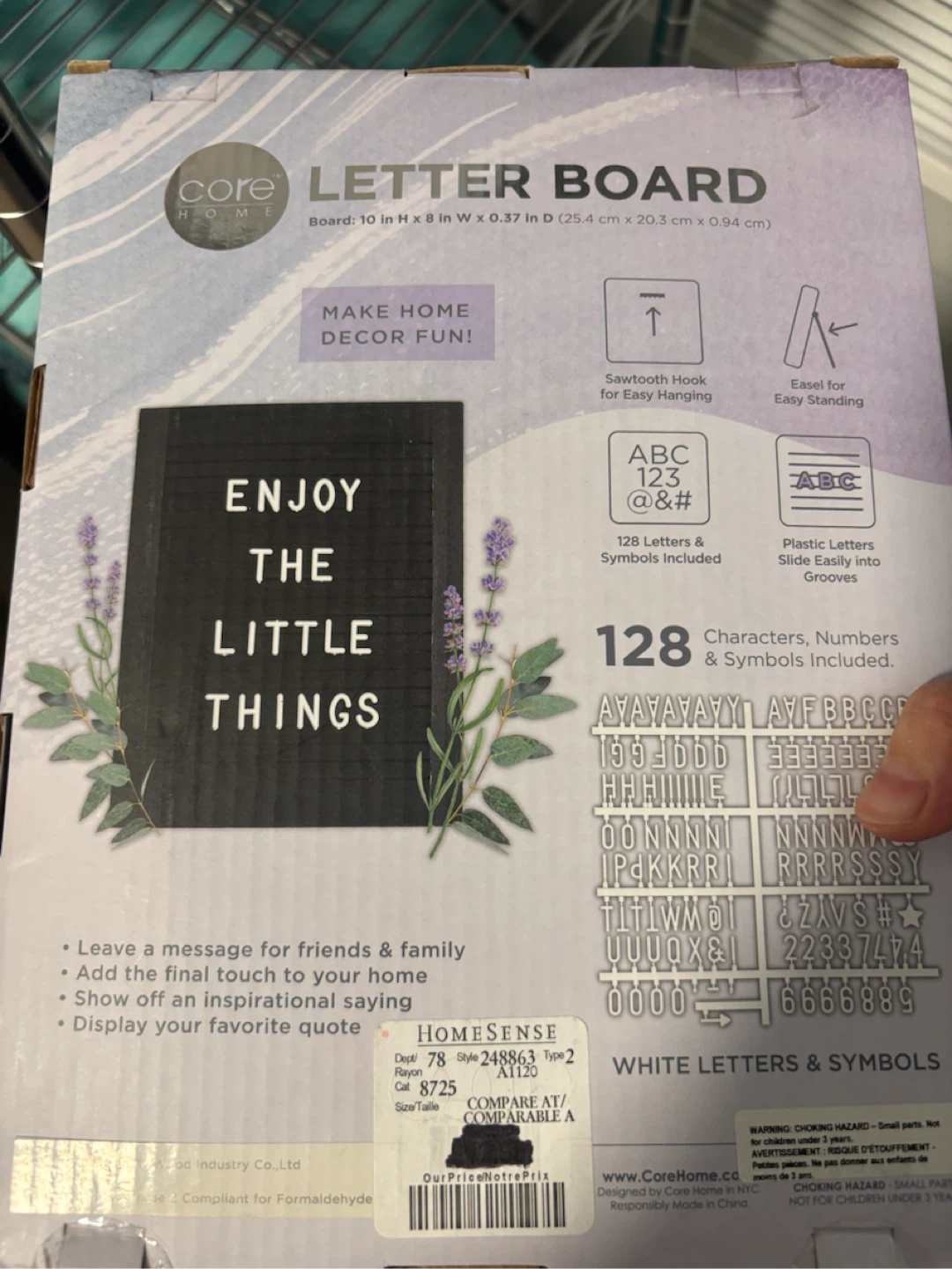 Core Home Letter Board
