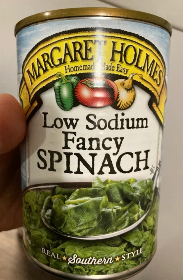Margaret Holmes Low Sodium Fancy Spinach🏈