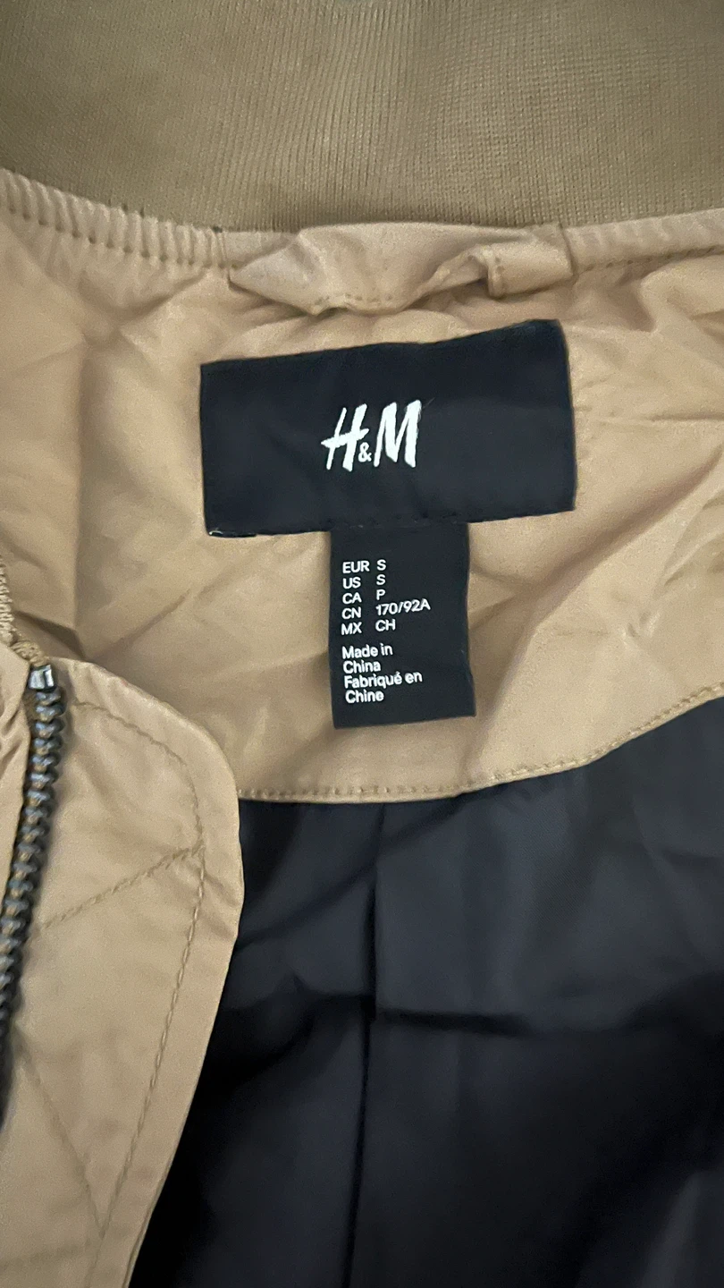 H&M Tan Bomber Jacket