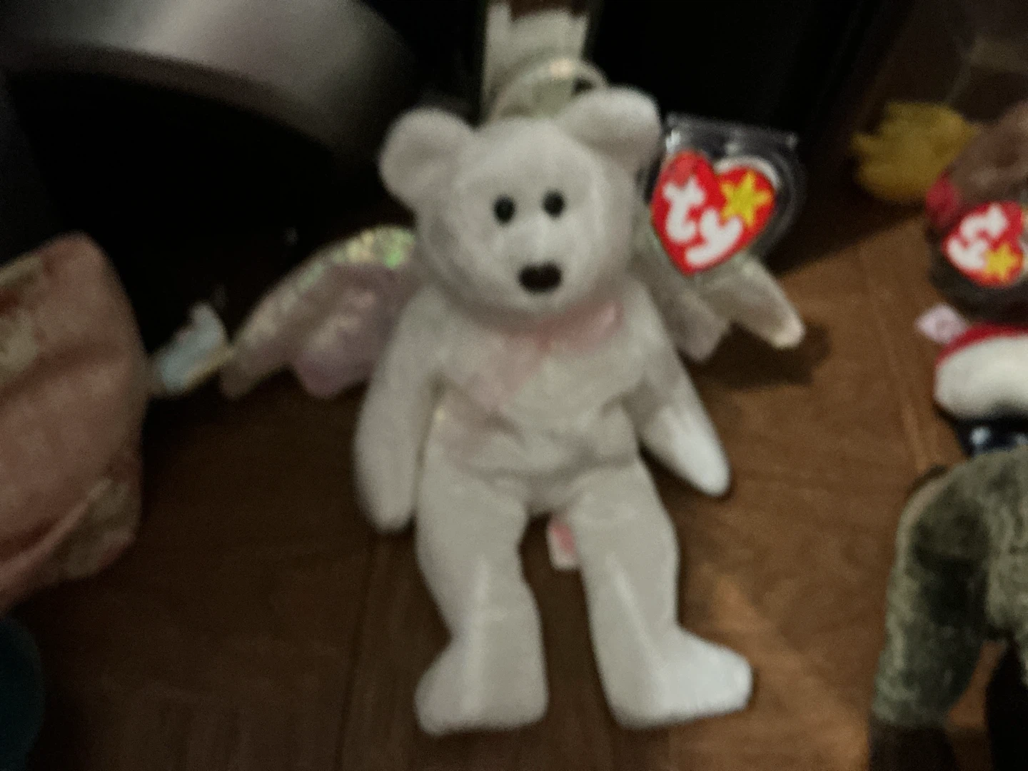 Ty Beanie Baby Angel White Bear 🏈