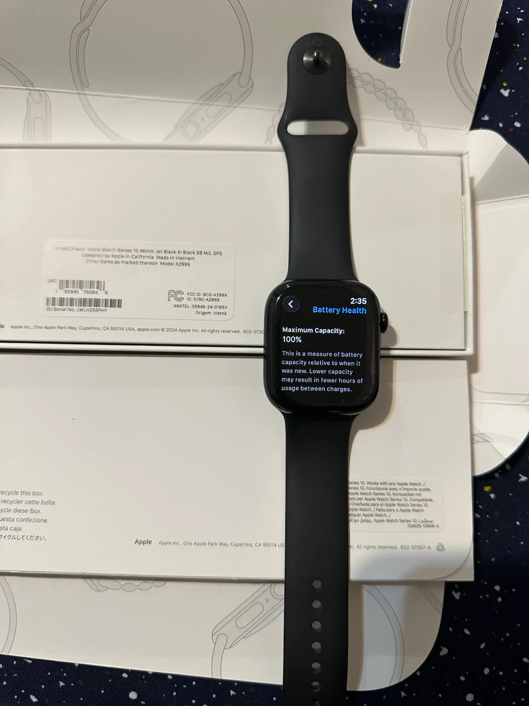 Apple Watch Series 10 46mm Jet Black - photo 2