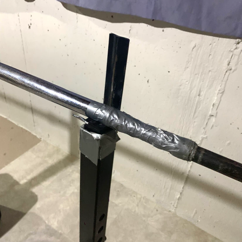 DIY Squat Rack with Barbell Adjustable Weight Lifting Home Gym - photo 5