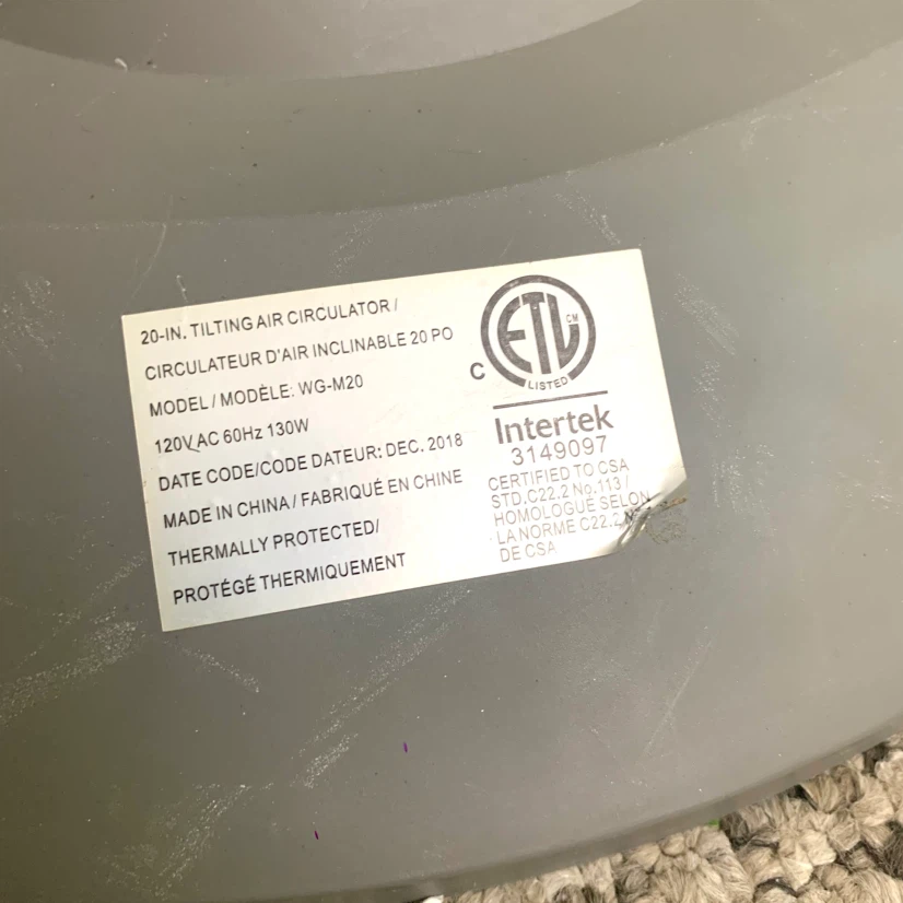 Floor Fan Air Circulator 360° Adjustable Cooling Fan - photo 3