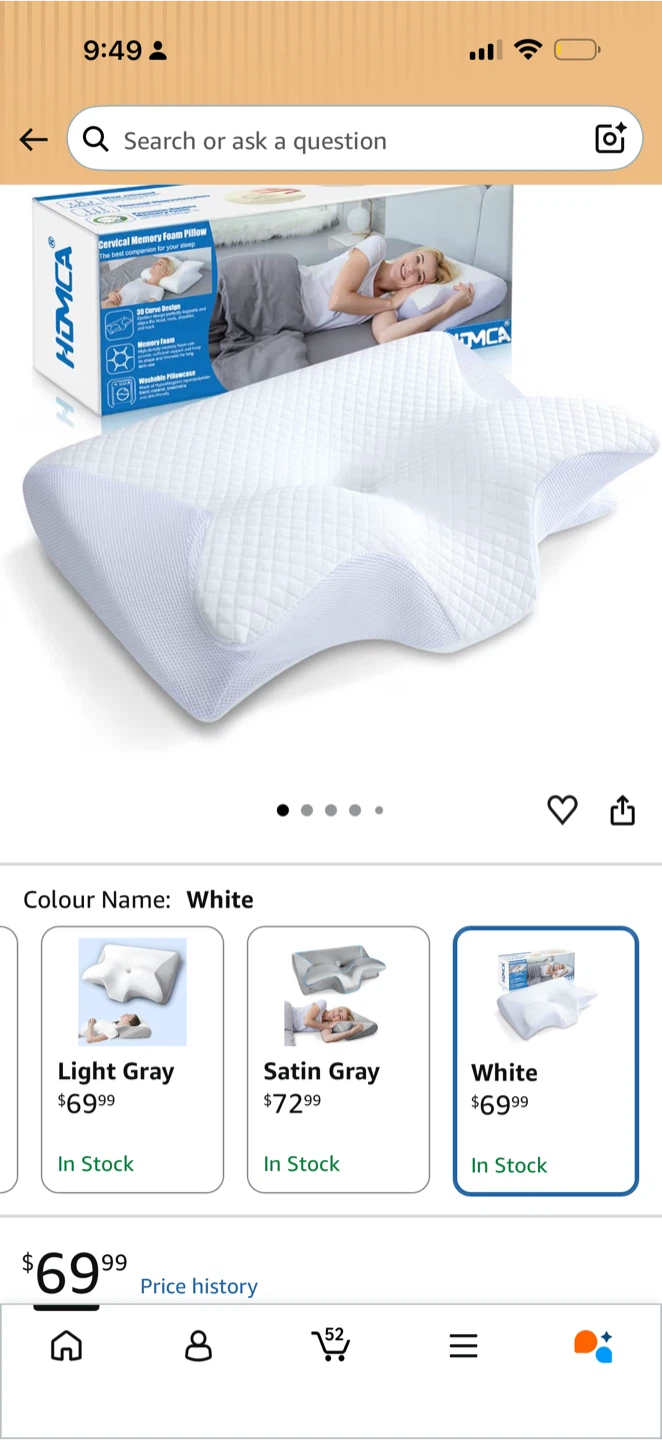 HOMCA Cervical Memory Foam Pillow - photo 3