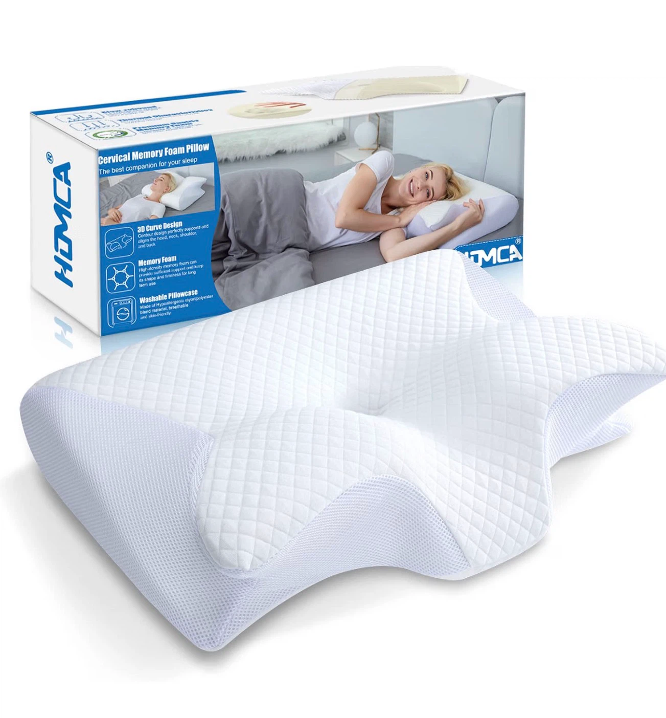 HOMCA Cervical Memory Foam Pillow - photo 4