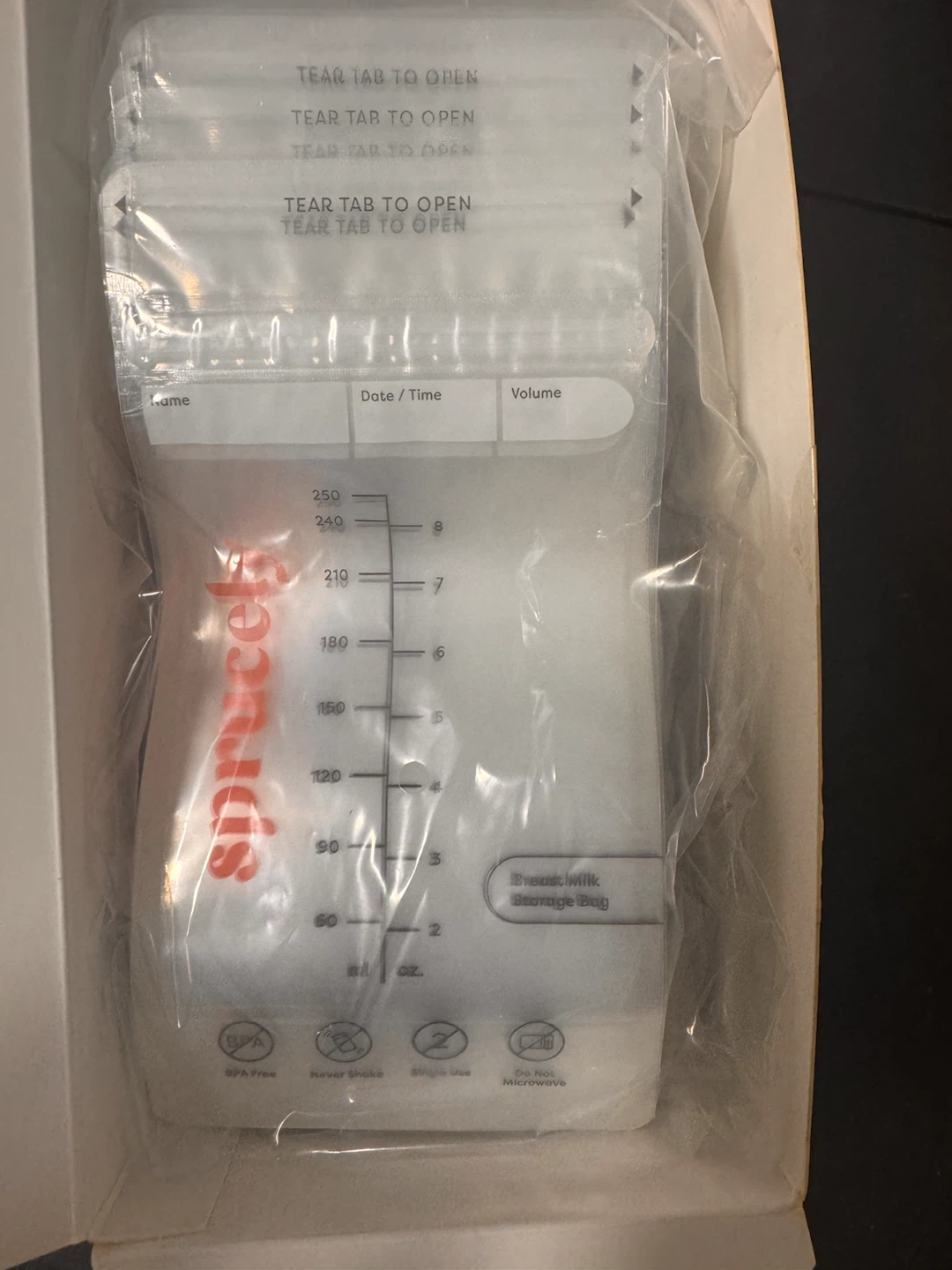 Zomiee 120 Count Breast Milk Storage Bags 8oz/240ml - photo 3