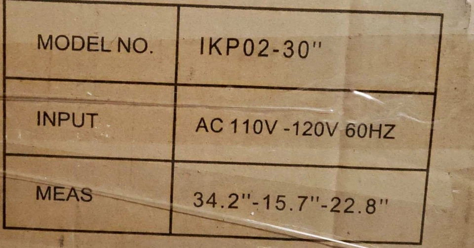 iKTCH Range Hood Model IKP02-30 - photo 2
