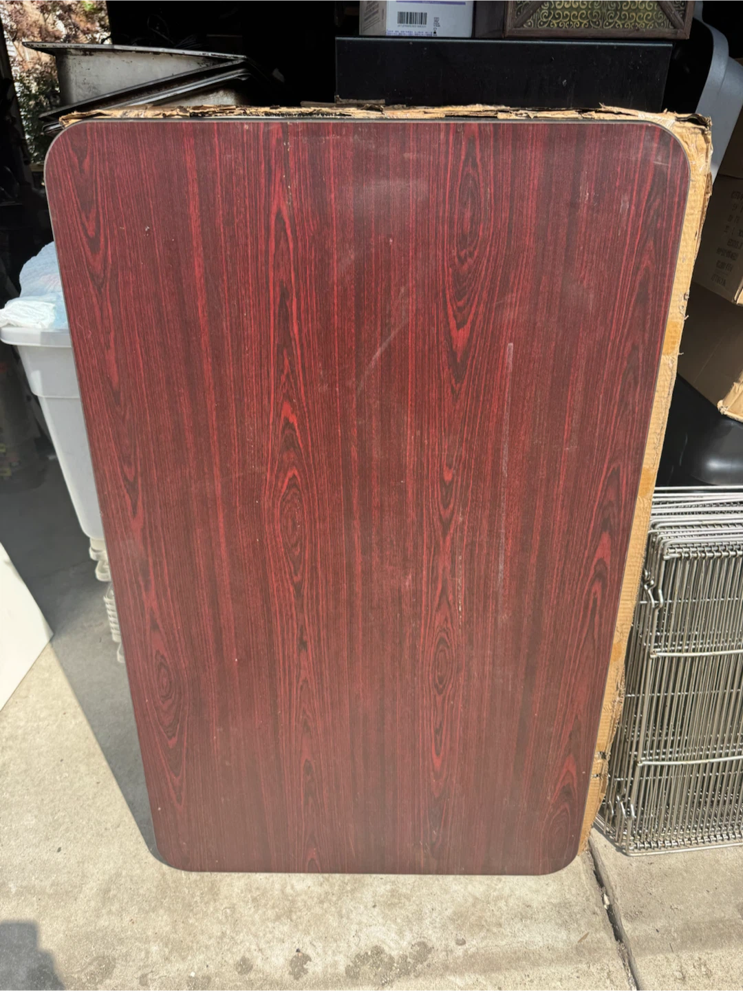 🏈 Cherry Finish/ Black  Table Top  30"x48"