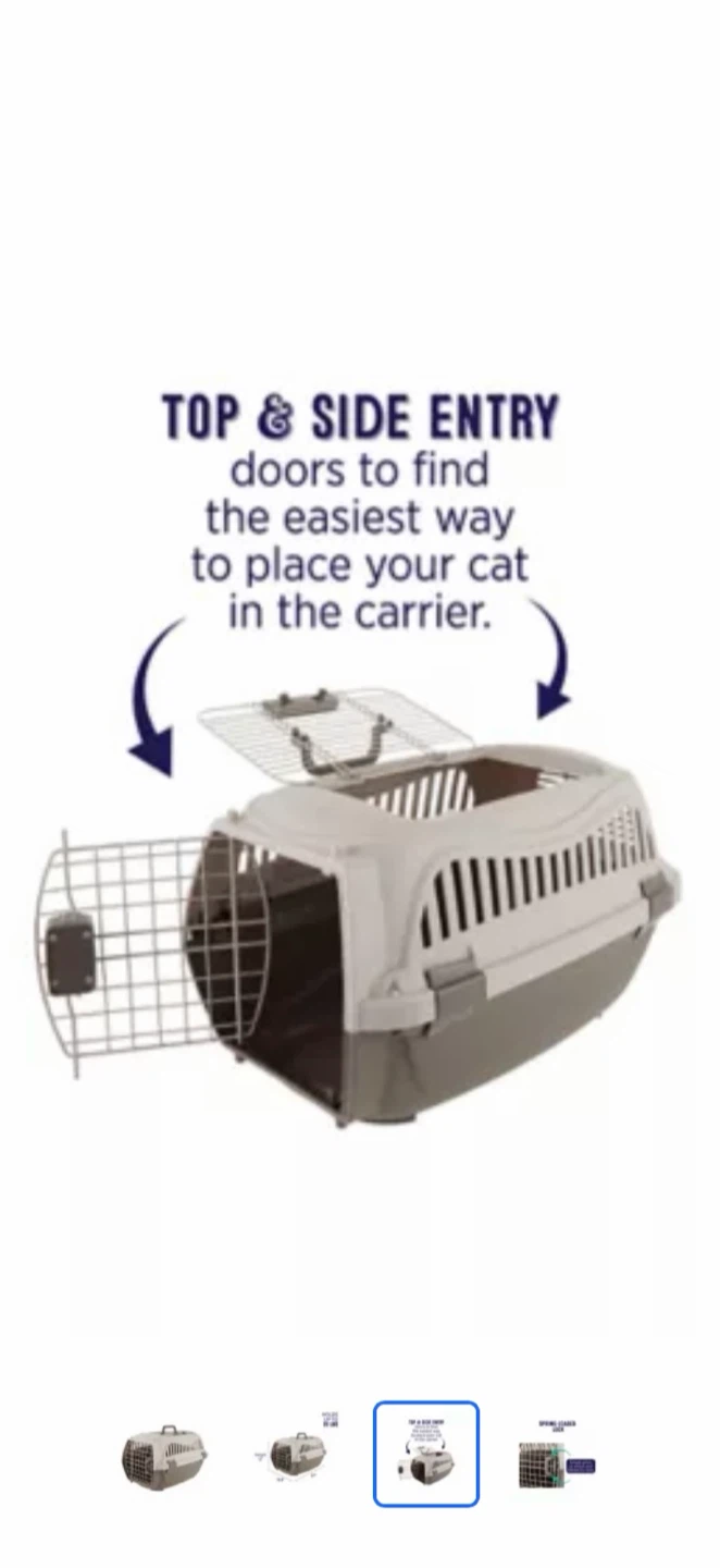 Top and Side Entry Pet Carrier